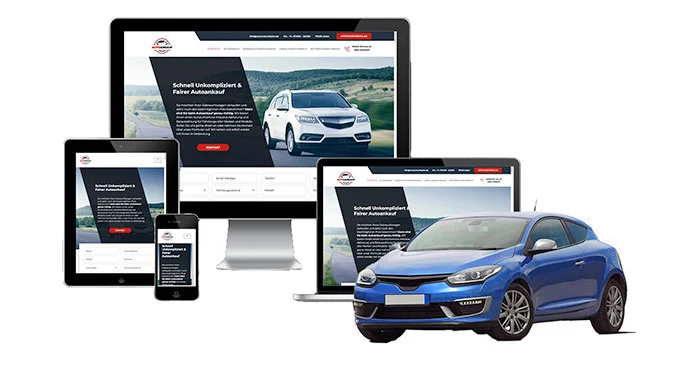 ankauf mobil Ankaufseite mobil – Autoankauf Herscheid mit rotem PKW